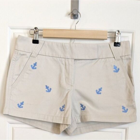J. Crew Chino Shorts Embroidered Anchors Fisherman core. 8 - Picture 3 of 3